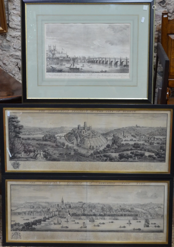 Two 18th century panoramic prospects