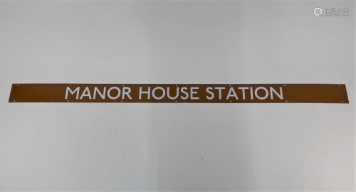 'Manor House Station', a vintage London Underground