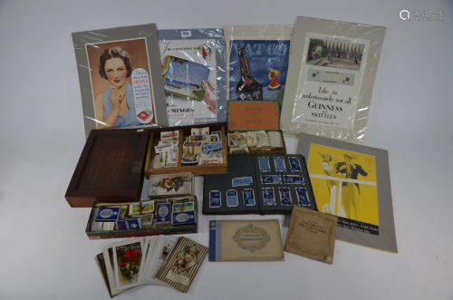 A quantity of cigarette cards