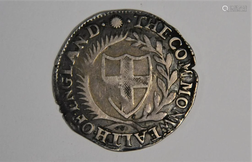 A 1651 Commonwealth silver shilling