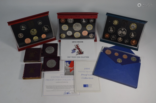 Two Royal Mint UK Deluxe Proof Coin Collections …