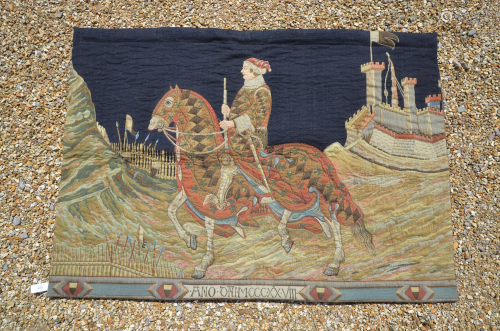An Italian renaissance style tapestry wall hanging,