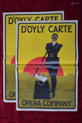 Two D'Oyly Carte Opera Company advertising posters