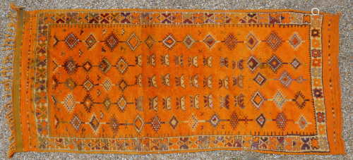 A vintage Moroccan Berber carpet