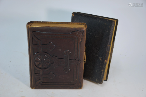 Two 19th century photograph albums