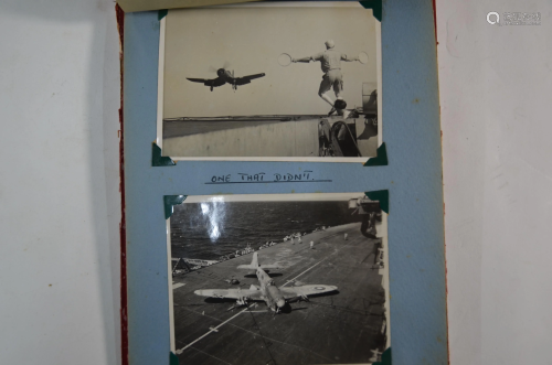 An interesting album of World War II Naval photogra…
