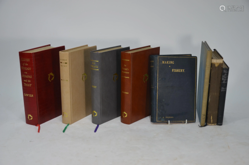 A collection of books relating to fishing
