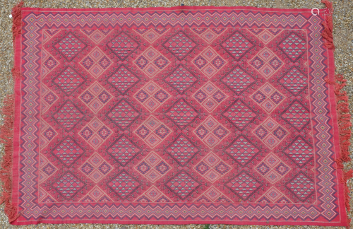 A large Moroccan flatweave carpet, Sumak, 29…