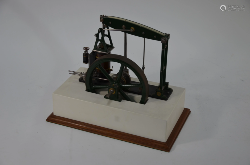 A fine engineering 1-inch scale model steam beam…