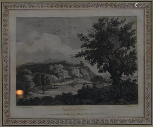 A pair of late 18th century engravings of landsc…