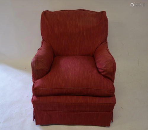 A Howard deep armchair, Bridgewater model …