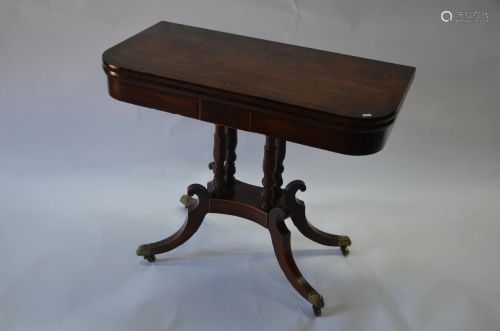 A Regency mahogany and rosewood cross-banded …