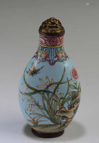 Chinese Enamel Snuff Bottle