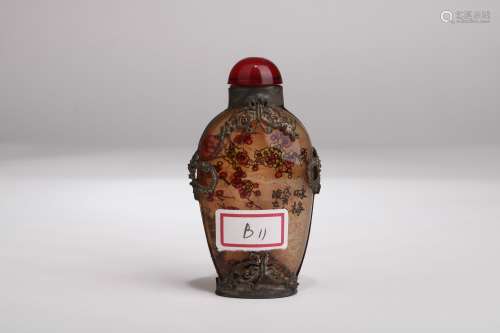 A Rock Crystal Inside-Painted Snuff Bottle,Qing Dynasty