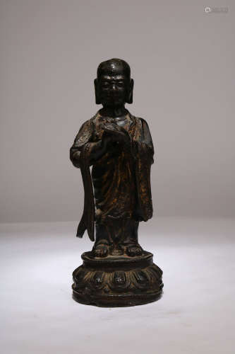 A Gilt Bronze Buddha Statue,Ming Dynasty