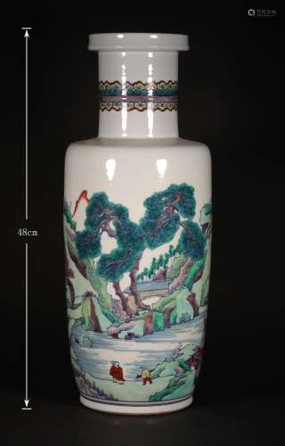 A QING DYNASTY QIANLONG CHARACTER'S MALLET BOTTLE