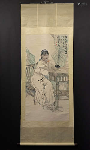 A CHINESE PAINTING, HE JIAYING'S CHARACTER