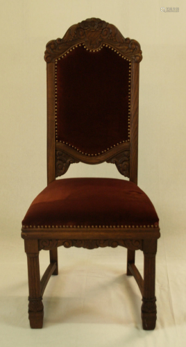 Hochlehnstuhl- aus herrschaftl. Besitz um 1900, …