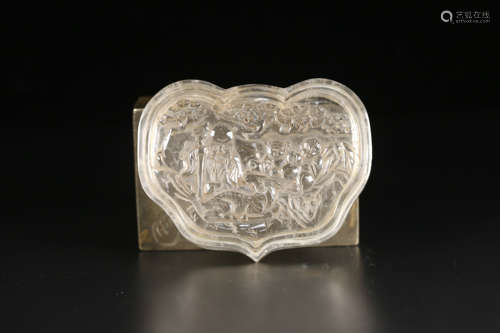 A QING DYNASTY CRYSTAL BOX