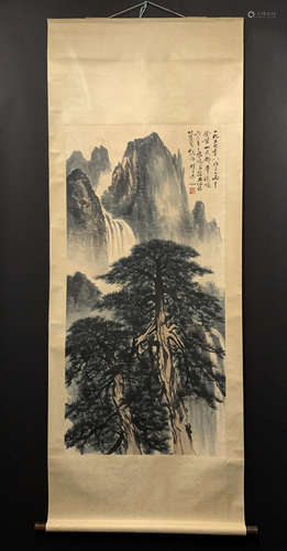 A CHINESE LANDSCAPE PAINTING, LI XIONGCAI MARKED