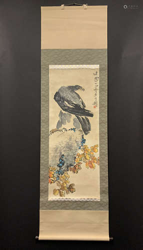 A CHINESE PAINTING,GAO JIANFU EAGLE