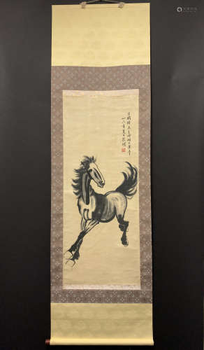 A CHINESE PAINTING,XU BEIHONG HORSE