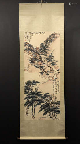 A CHINESE PAINTING,PAN TIANTAO LANDSCAPE