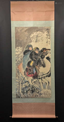 A CHINESE PAINTING,CHENG SHIFA MARKED