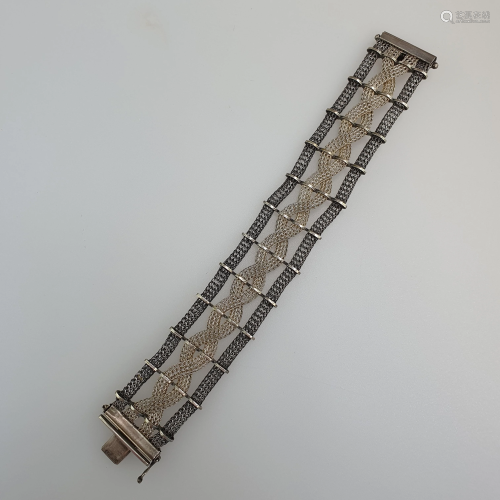 Flechtarmband - Silber 800, gestempelt, Länge ca.1…