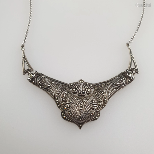 Silbercollier - Silber 925, gestempelt, ornamental