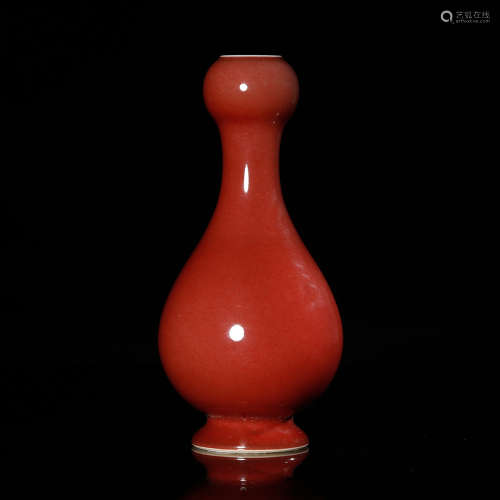 A Chinese Oxblood Glazed Porcelain Vase