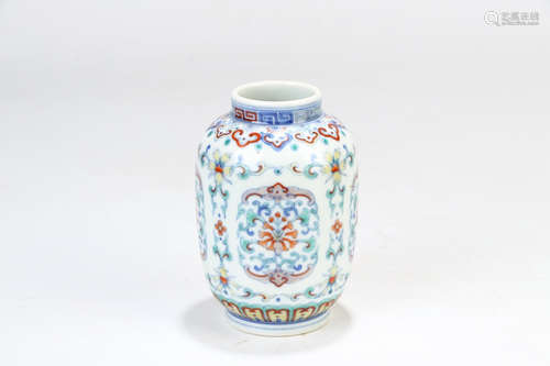 A Chinese Doucai Porcelain Vase