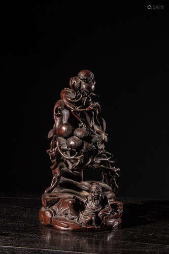 A Chinese Bamboo Carved Figurine