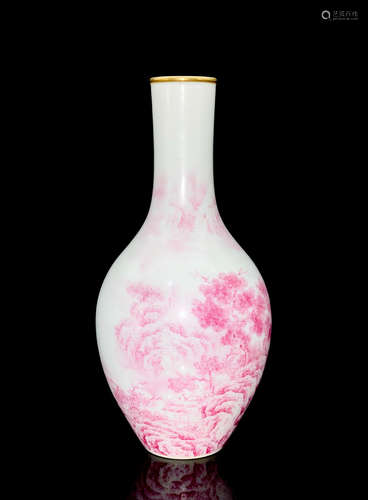 A Chinese Famille Rose Porcelain Vase