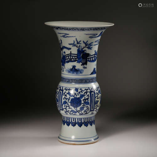 A Chinese Blue White Porcelain Vase