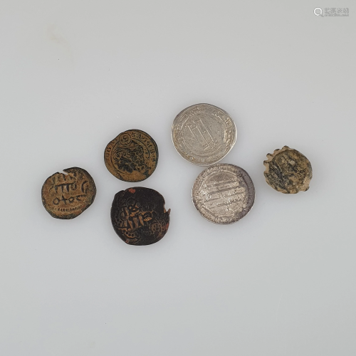 Sammlung antike Münzen - 6 Stk., unter andere…