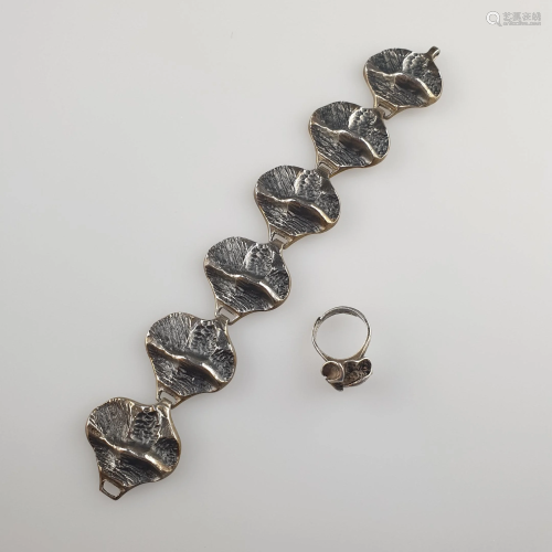 Silberarmband und ring - 800er (Armband)/ 835er (Ring)