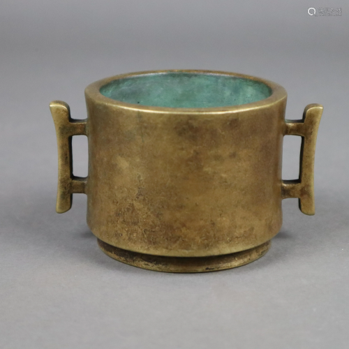 Weihrauchbrenner - China, späte Ming-Zeit, Bronze,