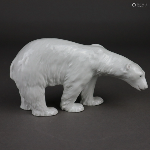 Stehender Eisbär - Gebrüder Heubach, Weißporz…
