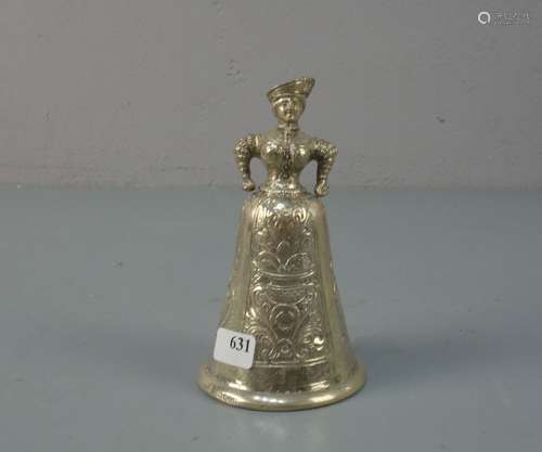 TISCHGLOCKE, England, London 1897, Silber (106,5 g). Viktorianische Tischglocke in Form einer