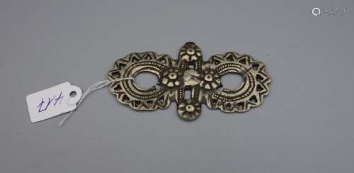 BERBERSCHMUCK DER TUAREG: Silberne Spange / brooch, Marokko, 20. Jh., Silber, Gewicht: 28,01 g.