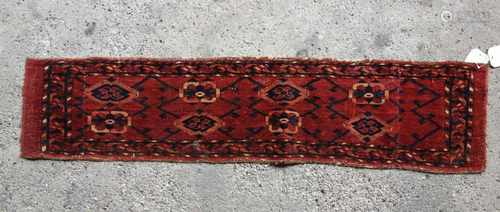 BESCHIR-TORBA FRAGMENT / NOMADEN TEPPICH / rug, 2. H. 19. Jh., Westturkistan, Wolle. Hauptfeld mit