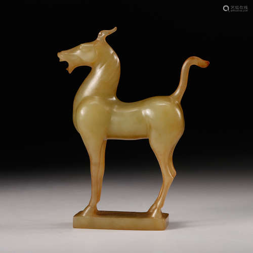 A Chinese Archaistic Jade Horse