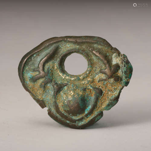 A Chinese Bronze Ornament, Liao Jin Period
