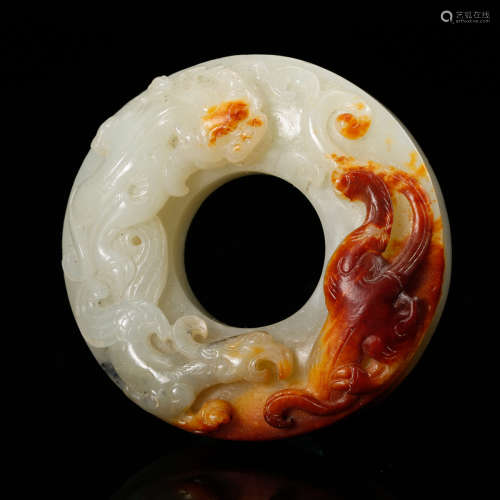 A Chinese Archaistic Jade Dragon Pendant