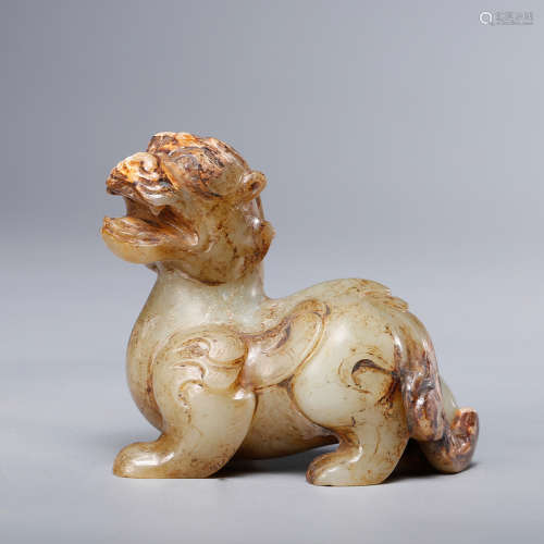 A Chinese Archaistic Jade Beast
