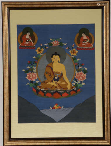 A SAKYAMUNI BUDDHA PATTERN KESI EMBROIDERY