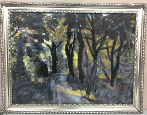 A TREES PATTERN OIL PAINTING