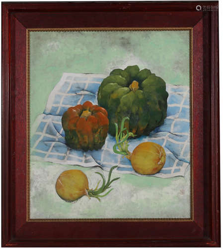 A VEGETABLE PATTERN OIL PAINTING