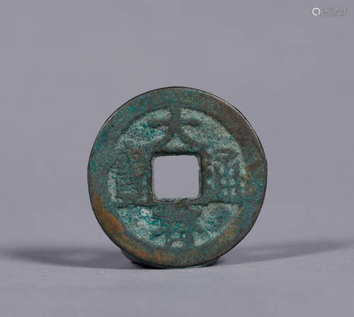 A CHINESE VINTAGE BRONZE COIN